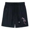 Li-ning (wmns)  Floral Graphic Shorts 'black' In Blue
