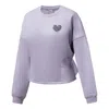 Li-ning (wmns)  Lifestyle Heart Printed Sweatshirt 'lilac' In Purple