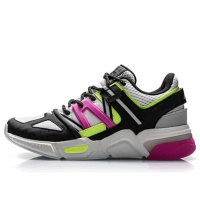 Li-ning (wmns)  Light Classic Leisure Low 'black Grey Neon Green' In White