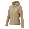 Li-ning (wmns)  Logo Sports Hooded Windbreaker 'khaki' In Brown