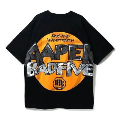 Li-ning X Aape Badfive Graphic Loose Fit T-shirt 'black'
