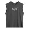 Li-ning X Adam Way Of Wade Graphic Oversized Tank 'dark Grey' In Gray