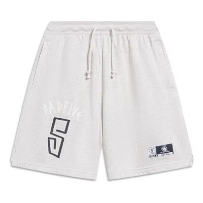Li-ning X Anti-wu Badfive Shorts 'light Grey' In White