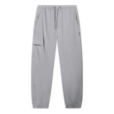 Li-ning X Badfive Cargo Pants 'grey' In Gray