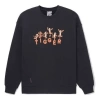 Li-ning X Disney Crossover Series Cartoon Alphabet Printing Pullover 'black'
