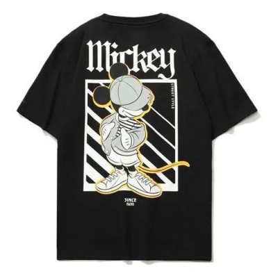 Li-ning X Disney Crossover Sports Fashion Tee 'black White'