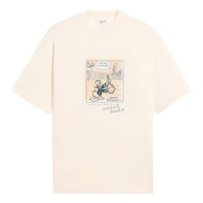 Li-ning X Disney Graphic Loose Fit T-shirt 'beige' In Neutral