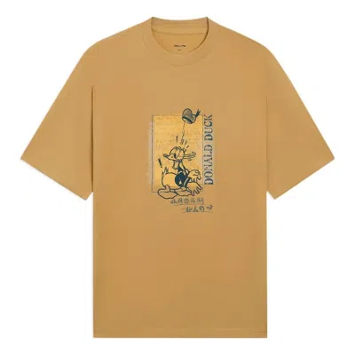 Li-ning X Disney Graphic Loose Fit T-shirt 'tan' In Brown