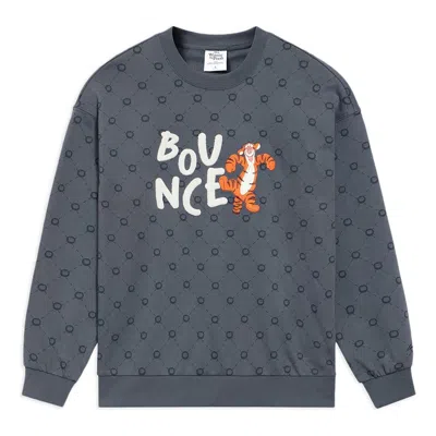 Li-ning X Disney Graphic Sweatshirt 'storm Grey' In Gray