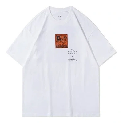 Li-ning X Disney Mickey X Keith Haring Tee 'white Red'