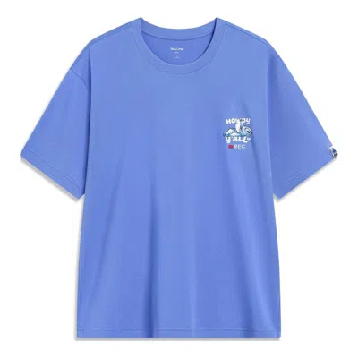 Li-ning X Disney Stitch Graphic T-shirt 'blue'