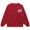 Li-ning X Disney Zootopia All-over Print Sweatshirt 'red' In Burgundy