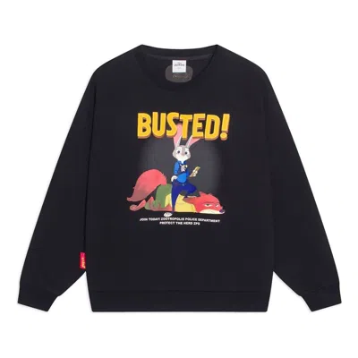 Li-ning X Disney Zootopia Graphic Sweatshirt 'black'