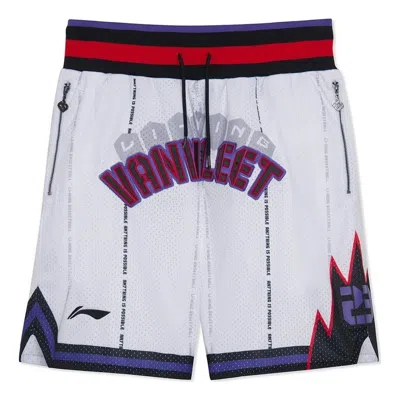 Li-ning X Fred Vanvleet Graphic Basketball Shorts 'white'