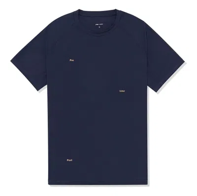 Li-ning X Soulland Logo Slim Fit T-shirt 'blue'