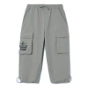 Li-ning X Star Wars Graphic Cropped Pants 'grey' In Brown