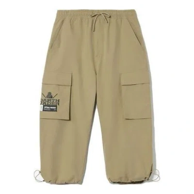 Li-ning X Star Wars Graphic Cropped Pants 'khaki' In Brown