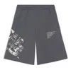 Li-ning X Star Wars Graphic Shorts 'storm Grey' In Gray