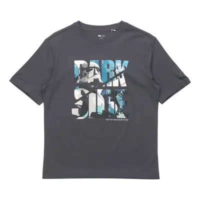 Li-ning X Star Wars Graphic T-shirt 'dark Grey' In Blue