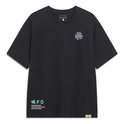 Li-ning X Steven Harrington Cartoon Graphic T-shirt 'black'