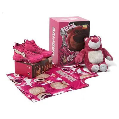 Li-ning X Toy Story Badfive 2 'lotso Strawberry Bear Special Box' In Red