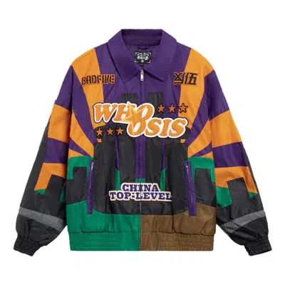 Li-ning X Whoosis Badfive Graphic Jacket 'multi-color' In Purple