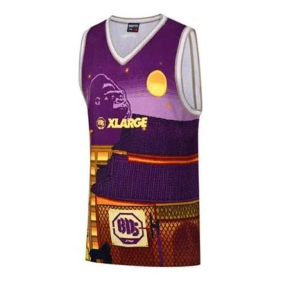 Li-ning X Xlarge Badfive Basketball Jersey 'purple Multi'