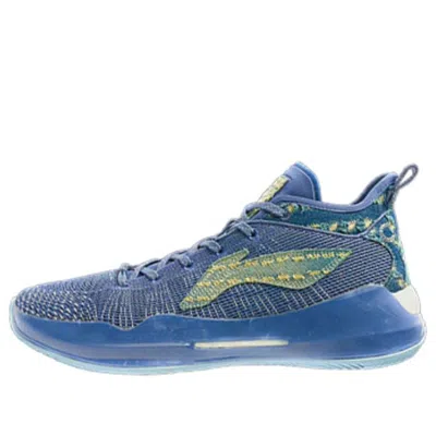Li-ning Yushuai Xiii Premium Low Basketball Shoes 'blue Yellow'