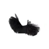 Lia Aram Women's Black Asymmetrical Tulle-trimed Bustier In Black