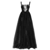 Lia Aram Women's Black Deconstructed Lace And Tulle Overall Dress In Black