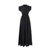 Lia Aram Women's Black Hand-embroidered Wrap Gown In Midnight In Black