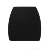 Lia Aram Women's Black Sleek Elastic Mini Skirt In Black