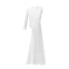Lia Aram Women's Deconstructed White Maillot Top In White
