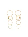 Lia Di Gregorio 18k Yellow Gold Sequenza Earrings In Gold