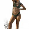 Lia Sahara Fringed Pareo In Midnight Jungle In Multi
