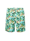 Lia Sahara Men's Patterned Swim Shorts In Avocado Lover In Multi