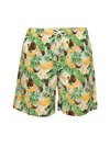 Lia Sahara Men's Patterned Swim Shorts In Banana Colada In Multi