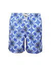 Lia Sahara Men's Patterned Swim Shorts In Maiolica In Multi