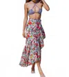 Lia Sahara Wrapover Skirt In Tropical Romance In Multi