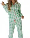 Liam & Company Kiara Plaid Pajamas In Green In Green