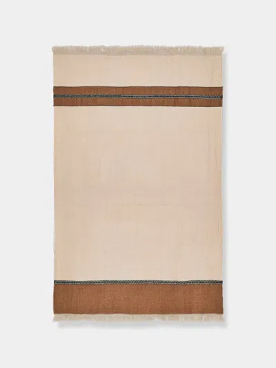 Libeco Etienne Belgian Linen Blanket (86.5in/2.2m) In Brown