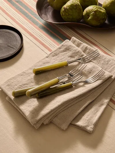 Libeco Hudson Belgian Linen Napkins (set Of 6)  Abask Gift Set