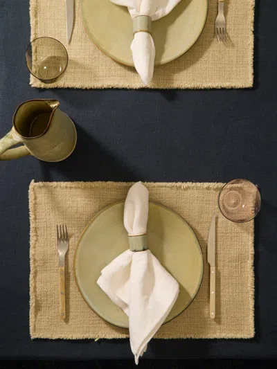 Libeco Jasper Belgian Linen Placemats (set Of 4)  Abask Gift Set