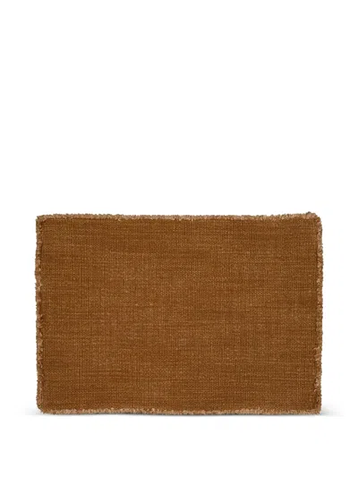 Libeco Jasper Linen Placemat In Brown