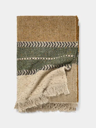 Libeco Montana Belgian Linen Throw (86.5in/2.2m) In Multi
