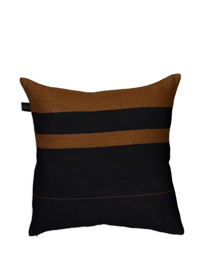 Libeco Stripe-detail Cushion In Black