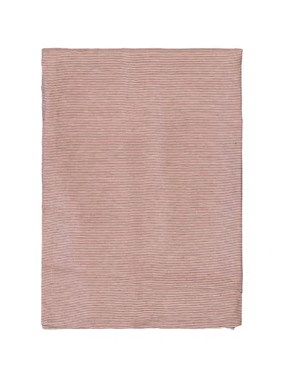 Libeco Stripe-detail Duvet Cover In Red