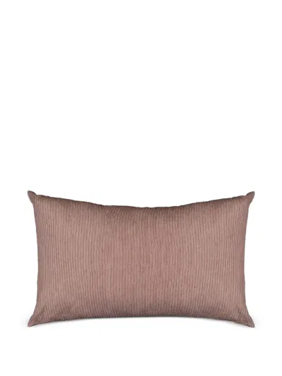 Libeco Swimmers Striped Pillow In Brown