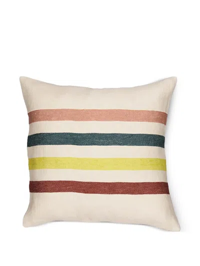 Libeco The Belgian Lake Striped Decorative Pillow In Neutral