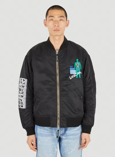 Liberaiders Graphic-print Bomber Jacket In Black